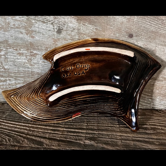 Vintage Cal Orig 832 USA Ceramic Art Pottery Dish - Picture 7 of 8